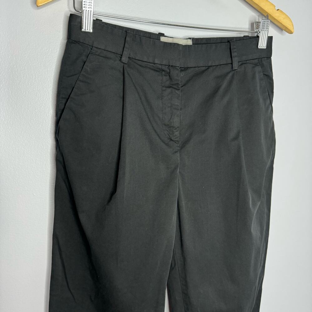 Everlane The Slouchy Chino Pant Black High Rise Cotton Casual Sz 0 Casual - Picture 3 of 9